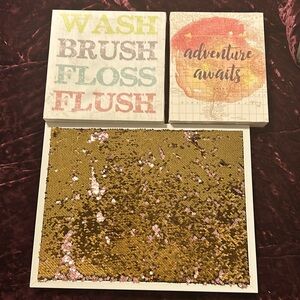 Canvas for wall in bedroom and/or bathroom